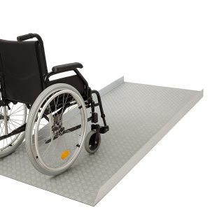 Rampa de acces din aluminiu pentru carucioare cu rotile. Inaltime reglabila 18-23 cm